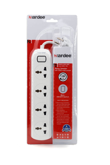 Aardee Extension 4way 3meter ARES-2043 ECO