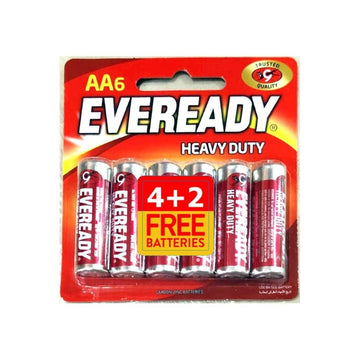Eveready AA Batteries Pack of 4 + 2 Free