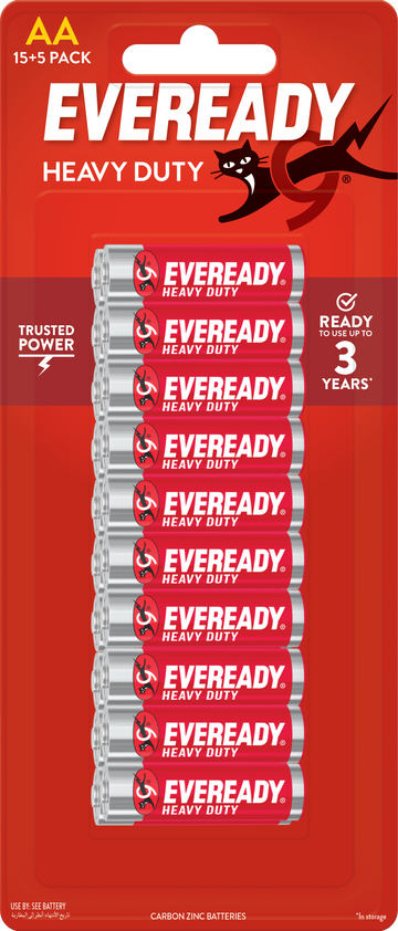 Eveready AA Batteries Pack of 15 + 5 Free