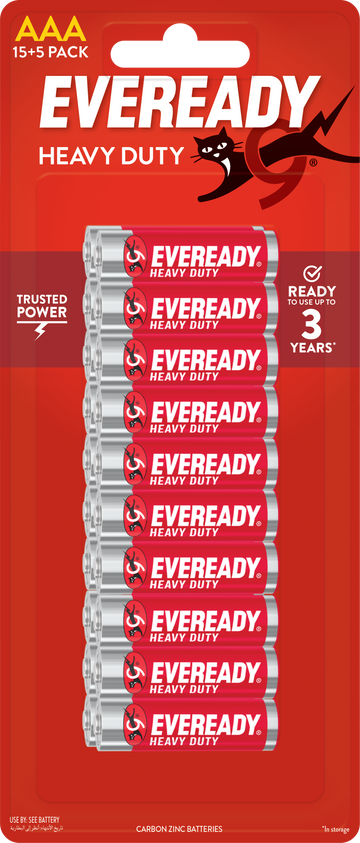 Eveready AAA Batteries Pack of 15 + 5 Free