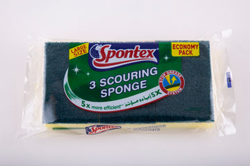 Scouring Sponge Large pack of 3